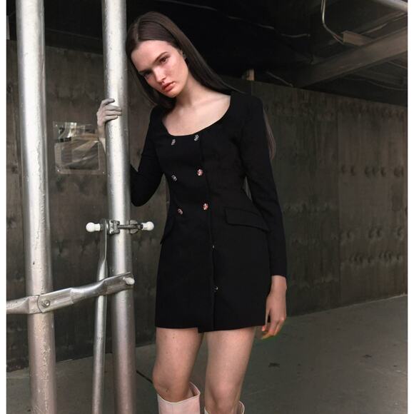 ZARA Short Blazer Dress NWT - Picture 8 of 16